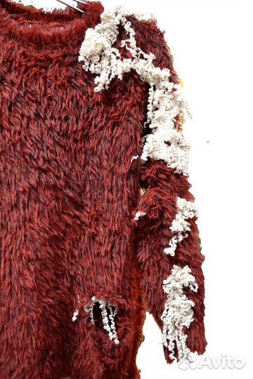 Рваный свитер y2k ручной работы