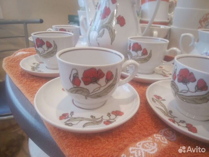 Сервиз Маки. Минский фарфоровый завод