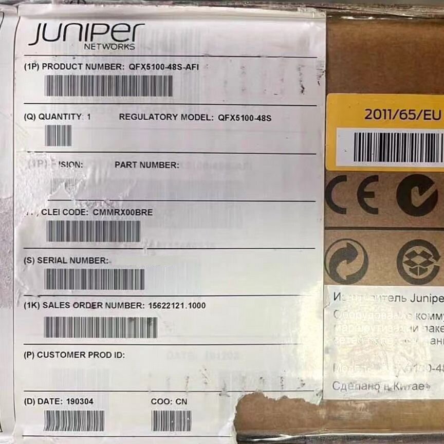 [QFX5100-48S-AFI] Коммутатор Juniper Qfx5100-48s-Afi