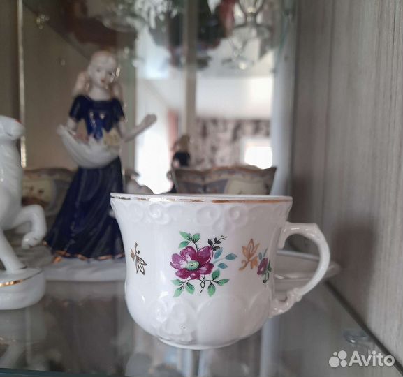 Чашка, чайная пара дулево