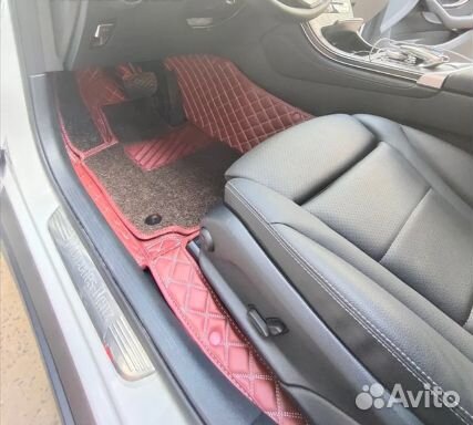 3д коврики из экокожи в салон авто с бортами