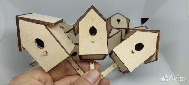 Мини декоративные скворечники для цветов опт