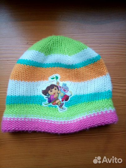 Шапка Baby Go новая и шапочка вязаная до года