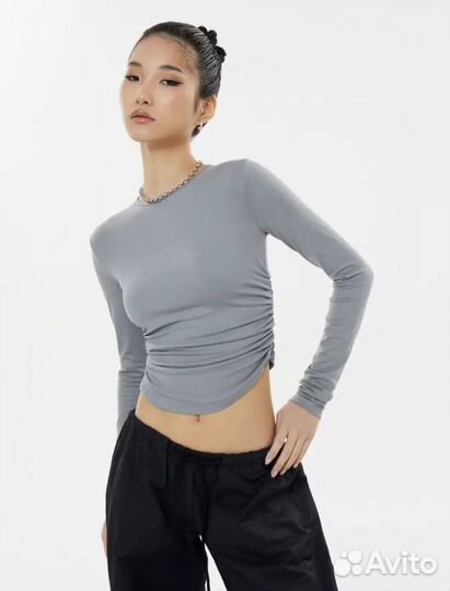 Топ/лонгслив со сборками