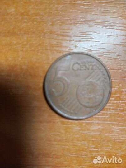 Монета 5 euro cent Германия 2004