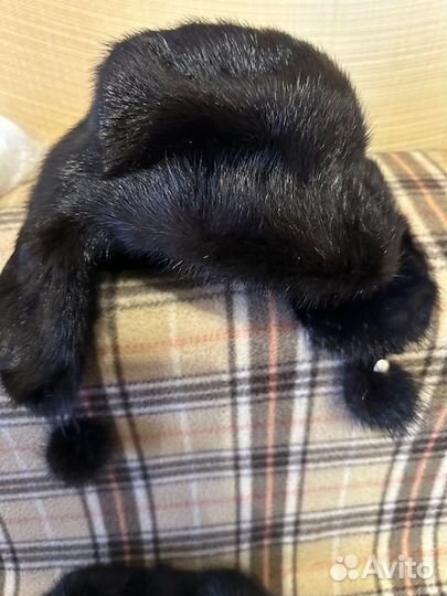 Шуба норковая черная