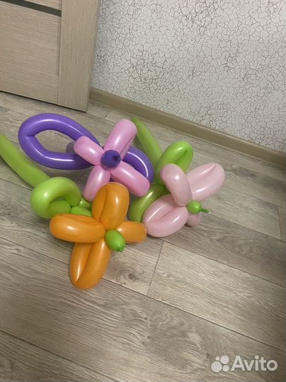 Цветы из воздушных шаров