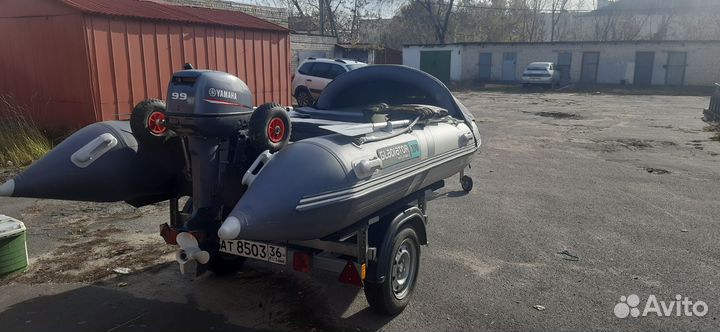 Лодка пвх Gladiator c370Al cмотором yamaha 9,9