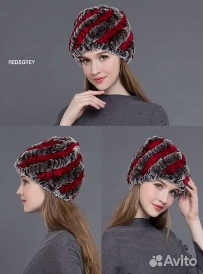 Теплая красивая шапка