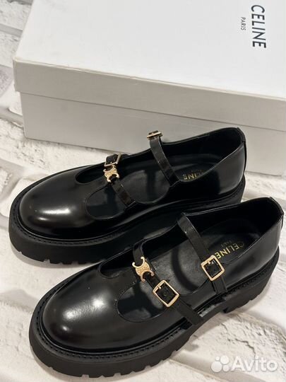 Кожаные лоферы Celine