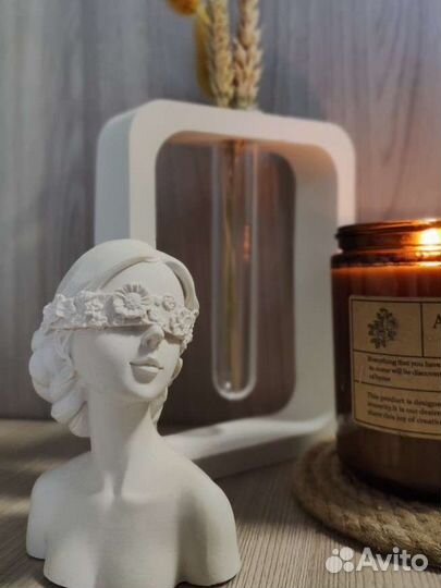 Набор изделий из гипса, подставка, шкатулка