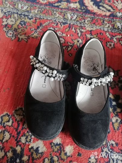 Туфли школьные антилопа 34