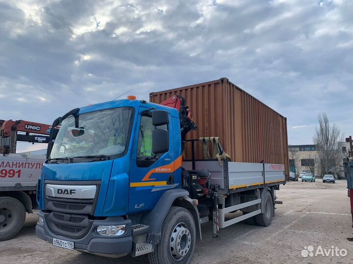 Аренда и услуги манипулятора, стрела 5.5 т, 8 м, борт 8 т, 5.4 м