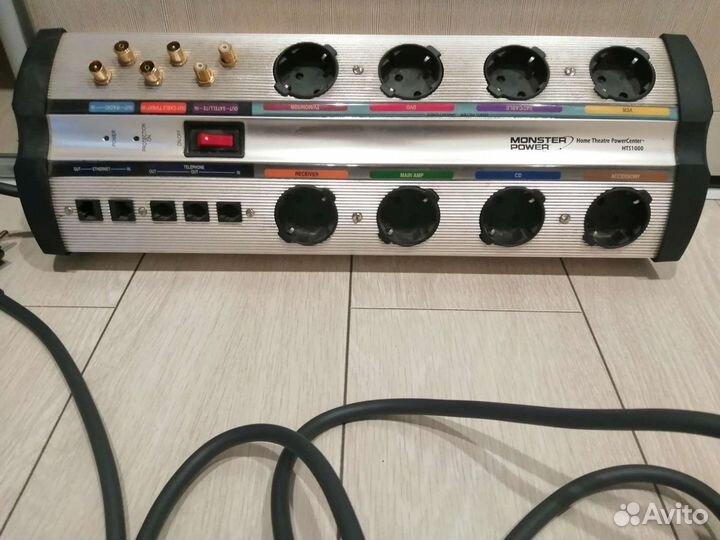 Сетевой фильтр Monster Cable HTS 1000 серебристый