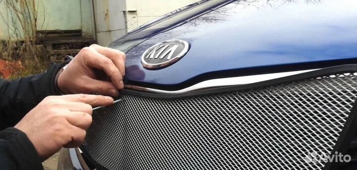 Защита радиатора на Kia Rio 2017