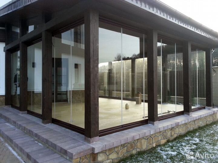 Раздвижные окна двери для беседок, террас, веранд