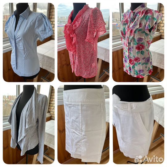 Офисная одежда женская летняя пакетом б/у 46 48