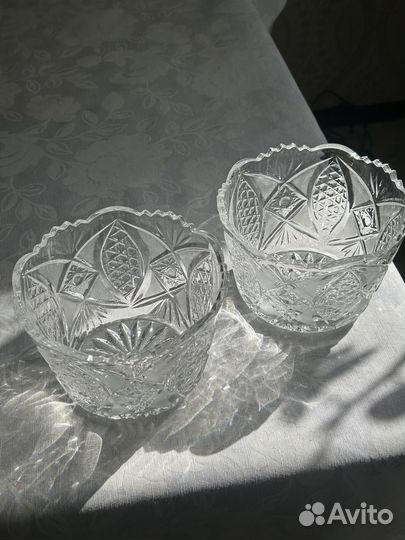 Вазы хрустальные, посуда, горшки для чанахи