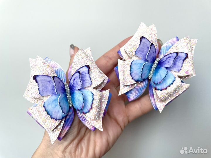 Бантики с бабочками