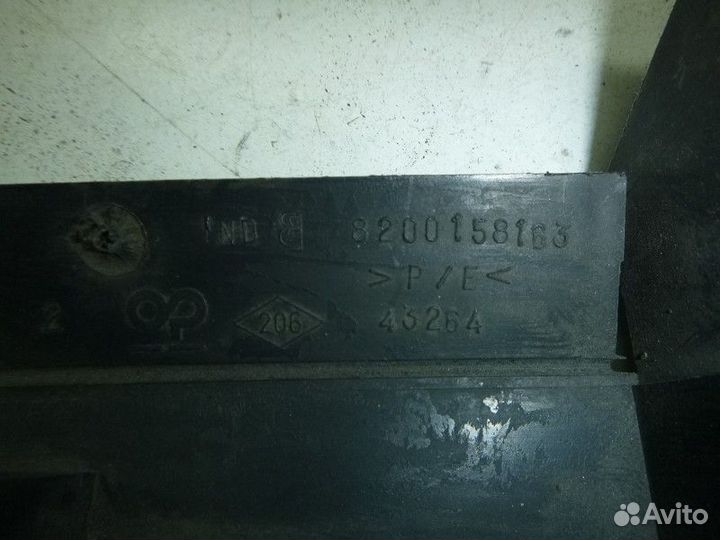 Дефлектор радиатора верхний renault scenic II 2003