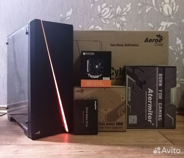 Игровой Пк Intel Xeon X24/DDR4:16Gb/NVMe256/500W