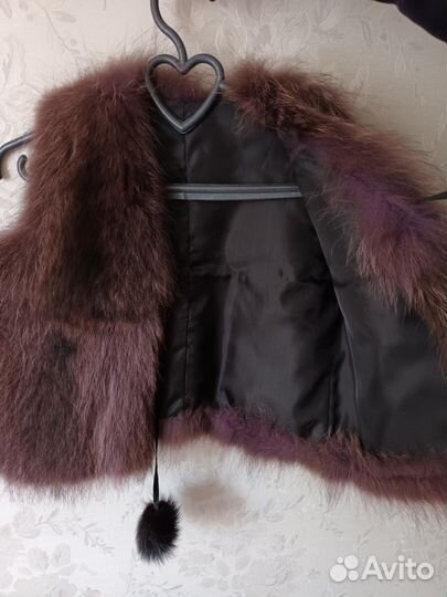 Жилет детский енотовый