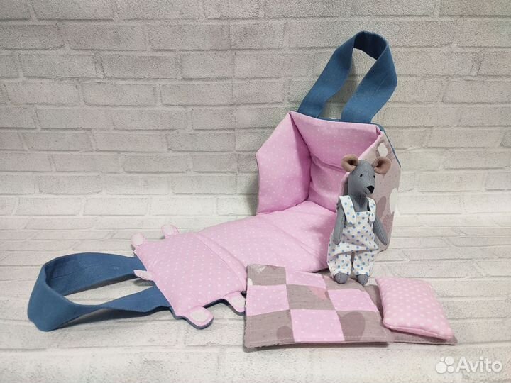 Кукольный текстильный домик, мягкая игрушка