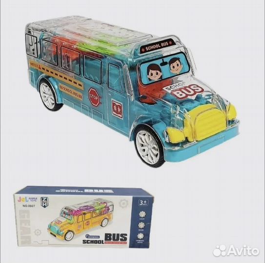 Gear School Bus Прозрачный автобус со звуком