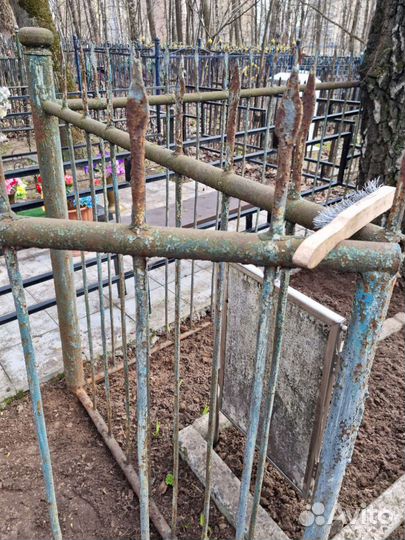 Уборка могил покраска оград