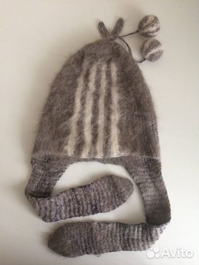 Шапка детская из кроличьего пуха, для мальчика