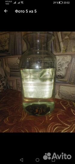 Бутылка стеклянная 20 литров СССР