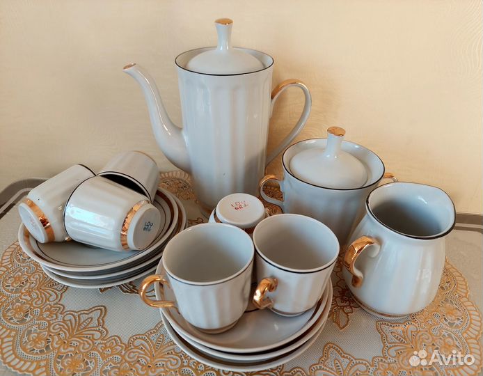 Продаю кофейный сервиз «Подснежник» времен СССР