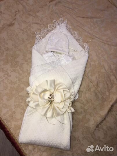 Конверт на выписку для девочки демисезонный