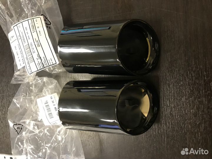 Насадки глушителя черные BMW 3 G20 4 G22