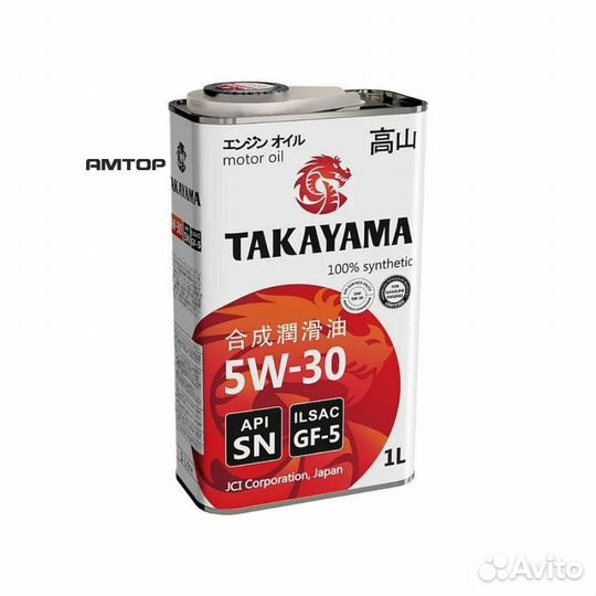 Takayama 605042 Масло takayama 5w30 GF-5, SN (1л)