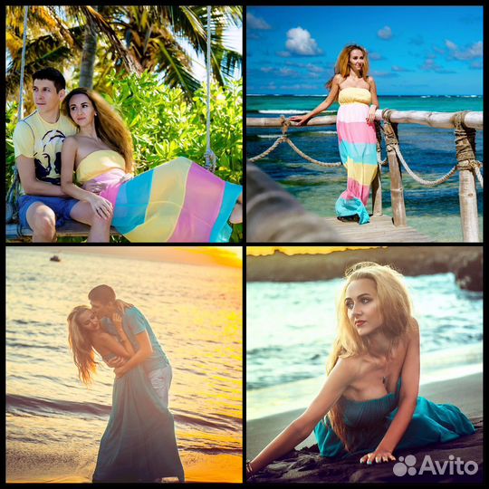 Платья макси для фотосессии на море в отпуск