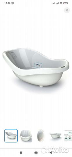Ванночка для купания новорожденного с горкой