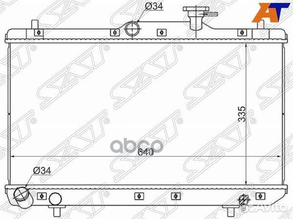 Радиатор Hyundai Accent 99-12 SG-HY0002 Sat