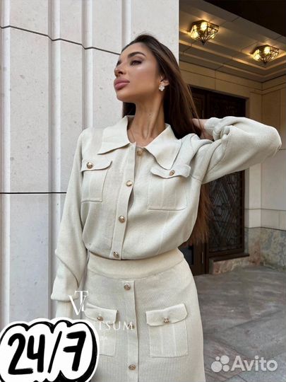 Костюм трикотажный двойка balmain 42-46р