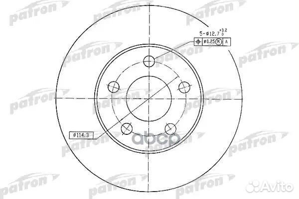 Диск тормозной передн nissan: almera tino 00- P