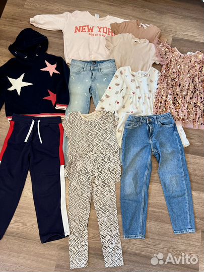Вещи пакетом для девочки 104-122 Hm Zara Next Gap