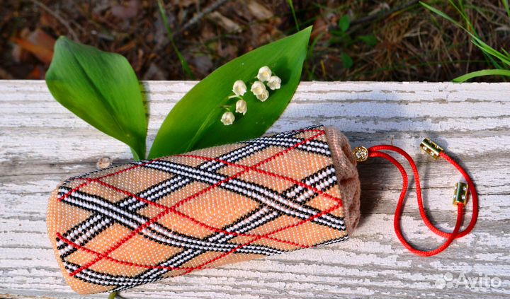 Чехол для очков из бисера