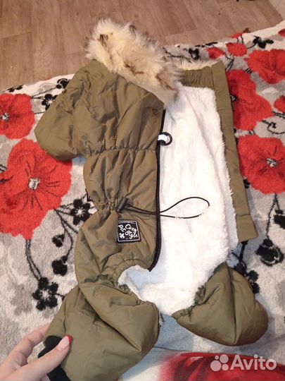 Зимний комбинезон для собаки средних пород