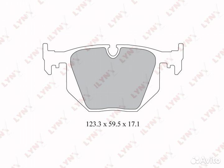 Колодки тормозные задние BMW 3(E46) 2.5-3.0 99-05