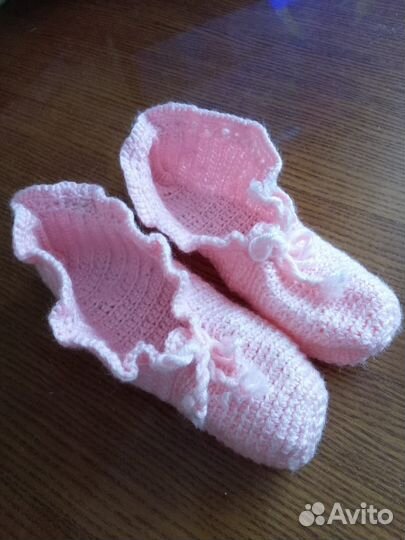 Вязаные тапочки и носочки