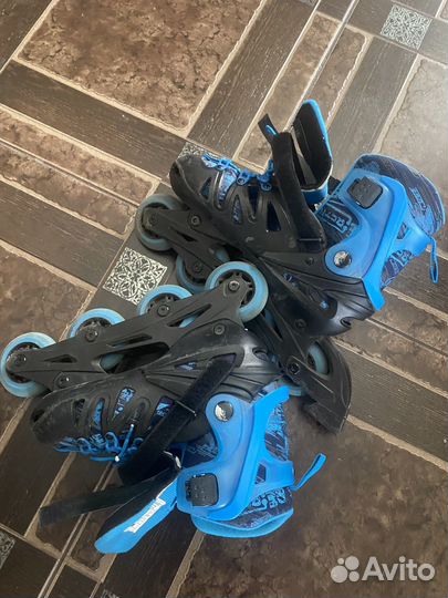 Ролики раздвижные 36-39, плюс защита