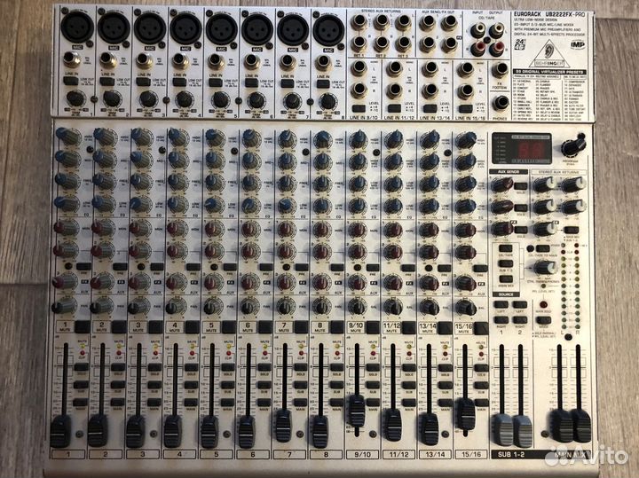 Микшерный пульт behringer eurorack UB2222FX