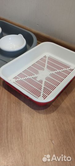 Кошачий набор. Миска, когтеточка, лоток