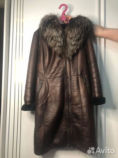 Женская кожаная дубленка