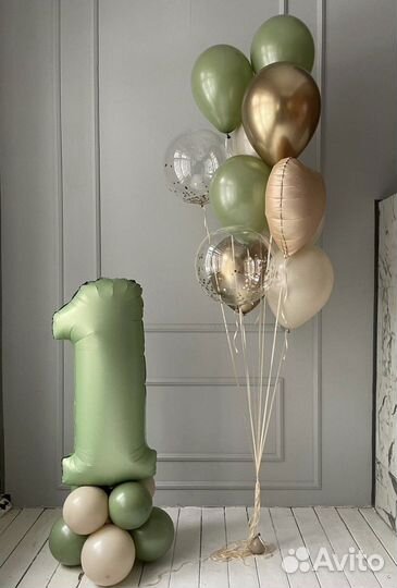 Воздушные гелевые шары.Шары цифры